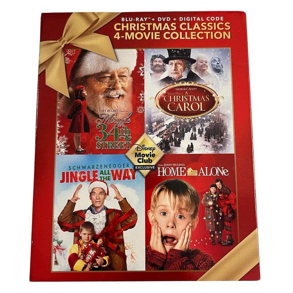 NEW Christmas Classics 4-Movie Collection Blu-ray + DVD + Digital + Slipcover
